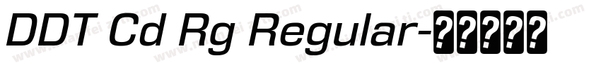 DDT Cd Rg Regular字体转换